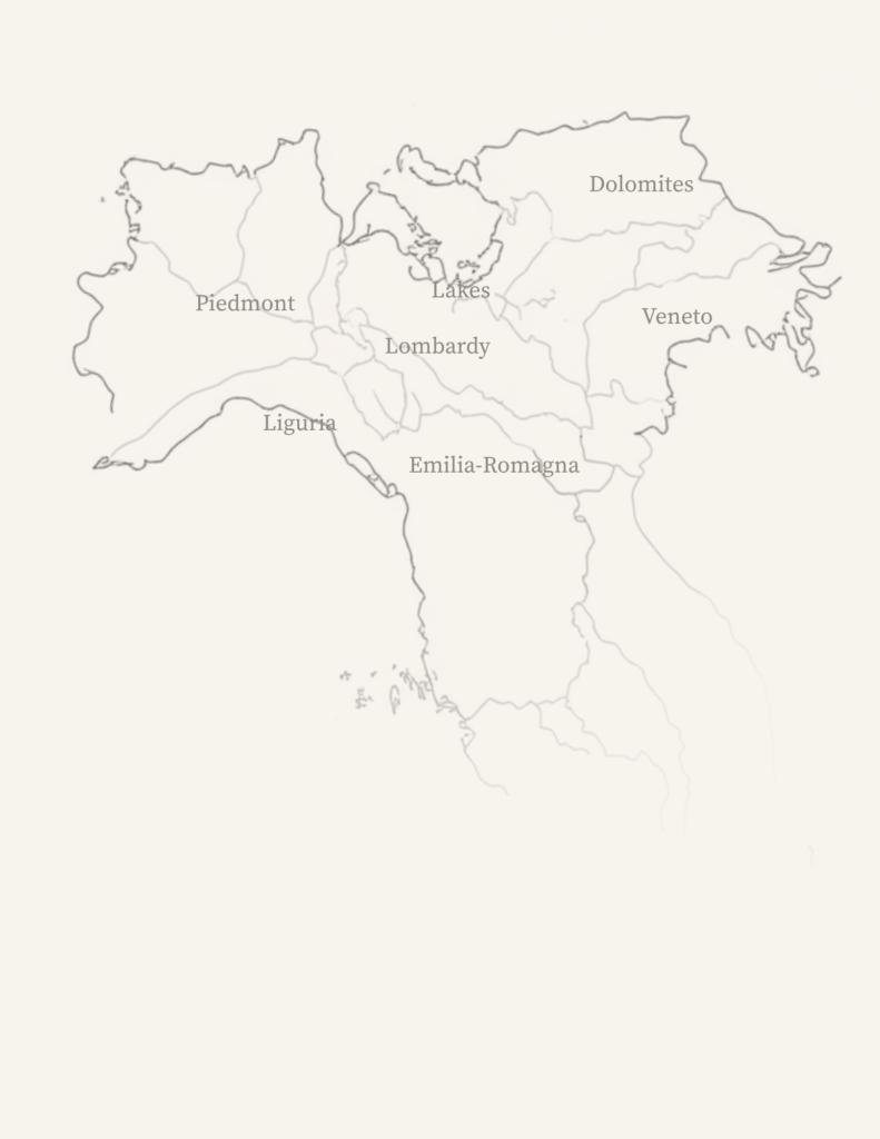 Northern Italy northern italy map