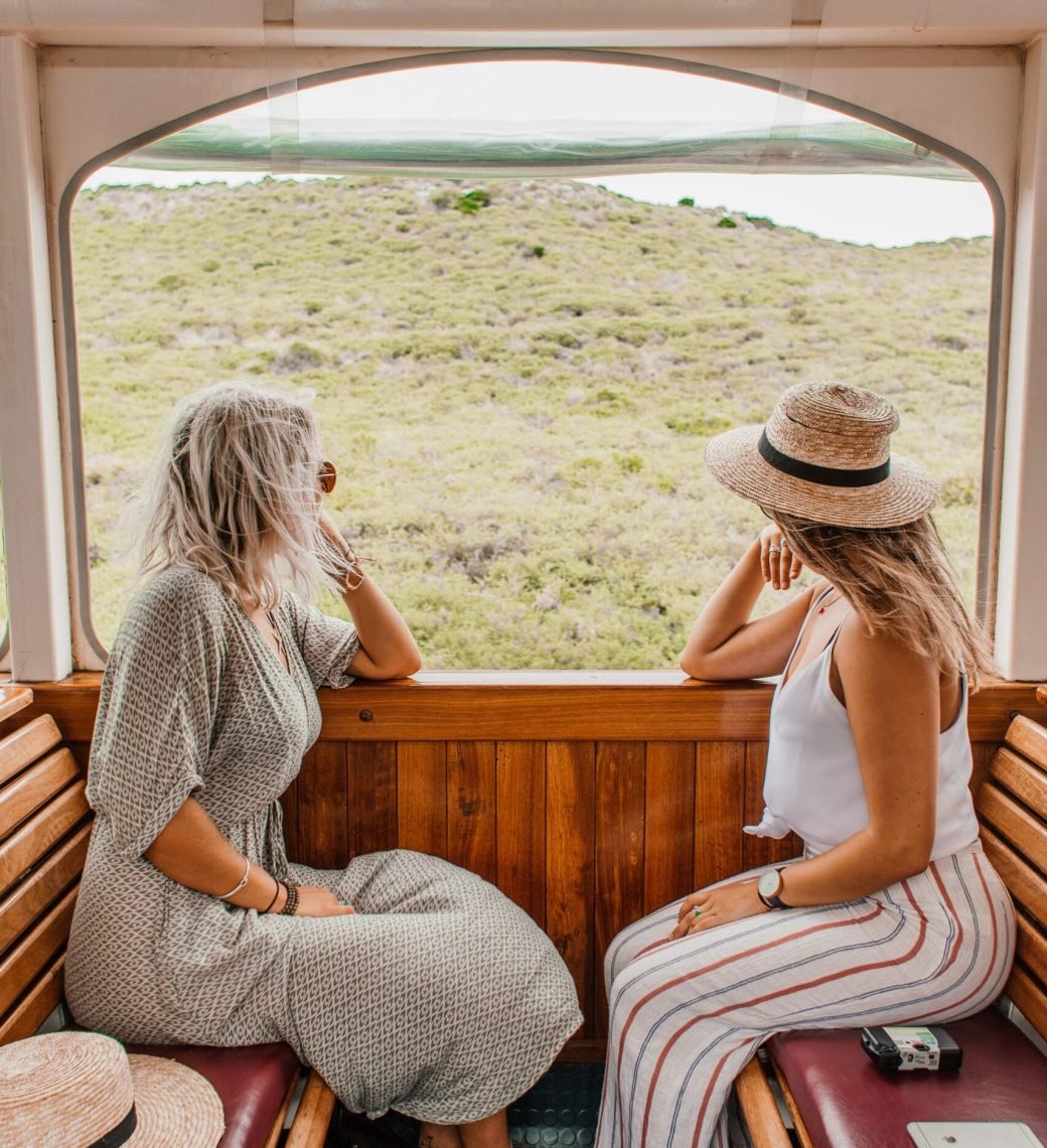 traveling by train